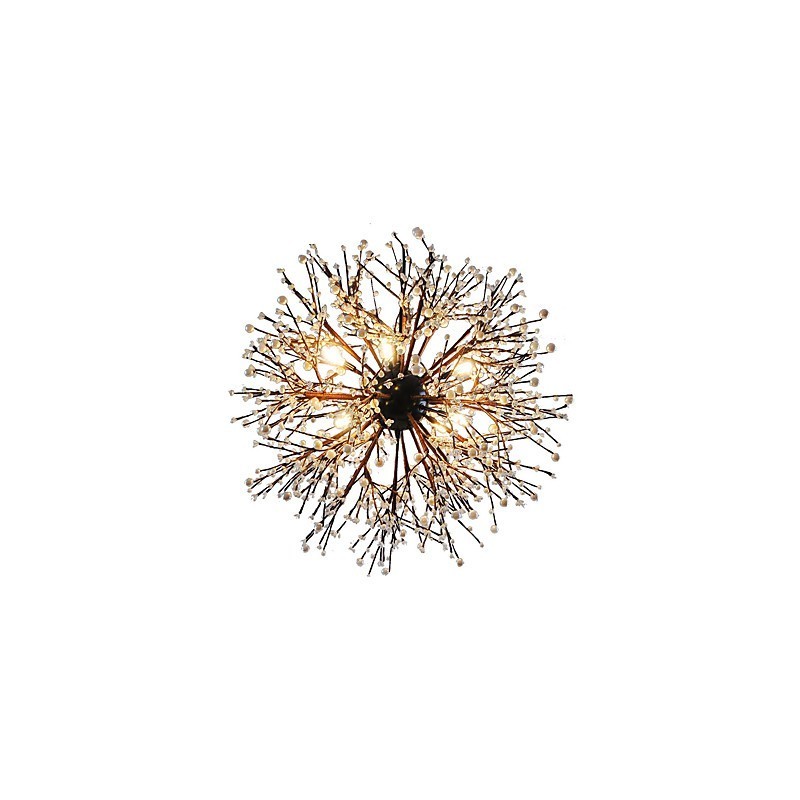 Lampadario moderno Firework Vintage in ferro battuto a 8 luci