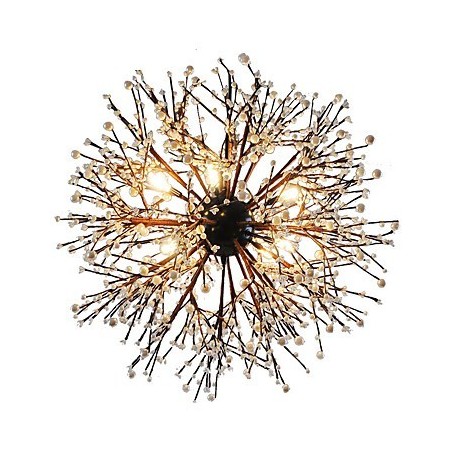 Lampadario moderno Firework Vintage in ferro battuto a 8 luci
