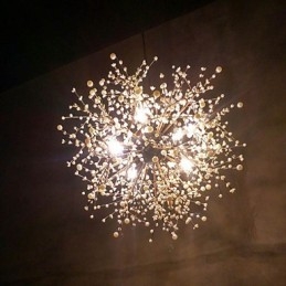 Lampadario moderno Firework Vintage in ferro battuto a 8 luci
