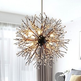 Lampadario moderno Firework Vintage in ferro battuto a 8 luci
