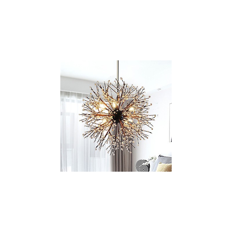 Lampadario moderno Firework Vintage in ferro battuto a 8 luci