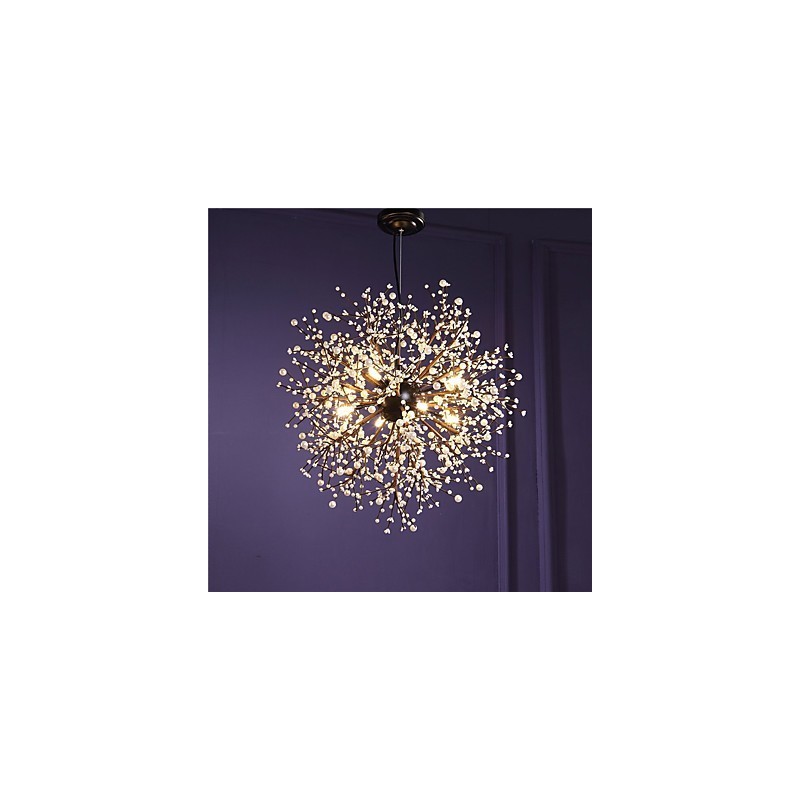 Lampadario moderno Firework Vintage in ferro battuto a 8 luci