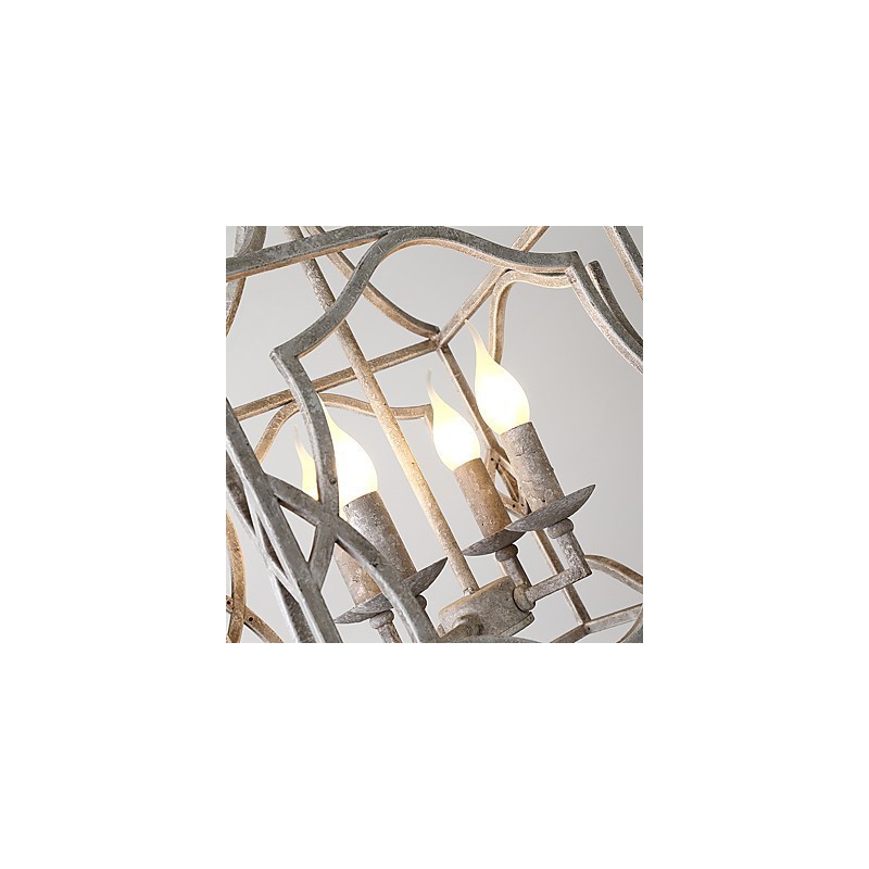 Lampadario vintage in metallo industriale da loft, lampada a sospensione decorativa per interni