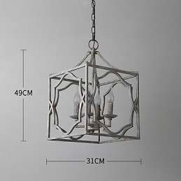 Lampadario vintage in metallo industriale da loft, lampada a sospensione decorativa per interni