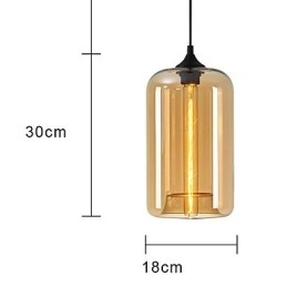 Lampadario a sospensione design bottiglia minimalista in ferro dipinto 1 luce