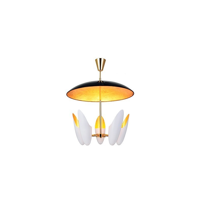 Lampadario moderno Breve arte a 5 luci con lampadine E14 incluse
