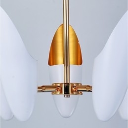 Lampadario moderno Breve arte a 5 luci con lampadine E14 incluse