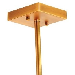 Lampadario moderno artistico mini 1 livello 4 lampadine E27 metallo vetro