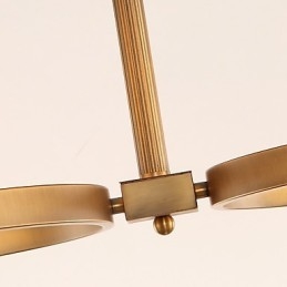 Lampadario moderno artistico mini 1 livello 4 lampadine E27 metallo vetro