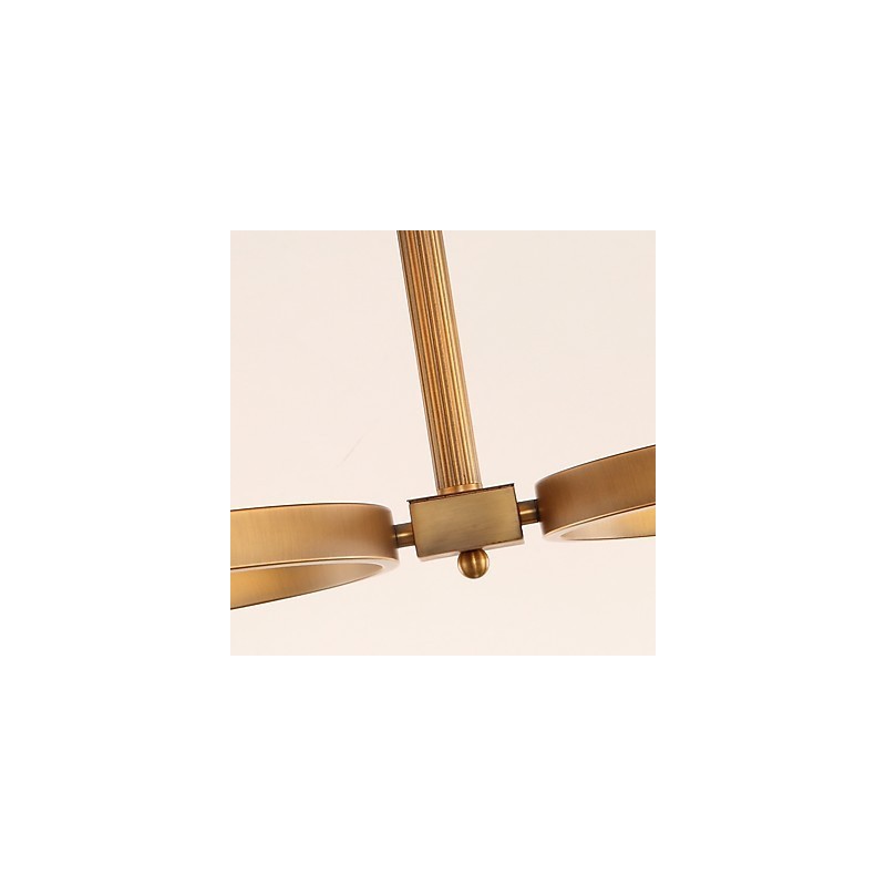 Lampadario moderno artistico mini 1 livello 4 lampadine E27 metallo vetro
