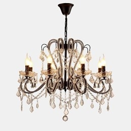 Lampadario a 8 luci in cristallo moderno contemporaneo rustico vintage retrò classico
