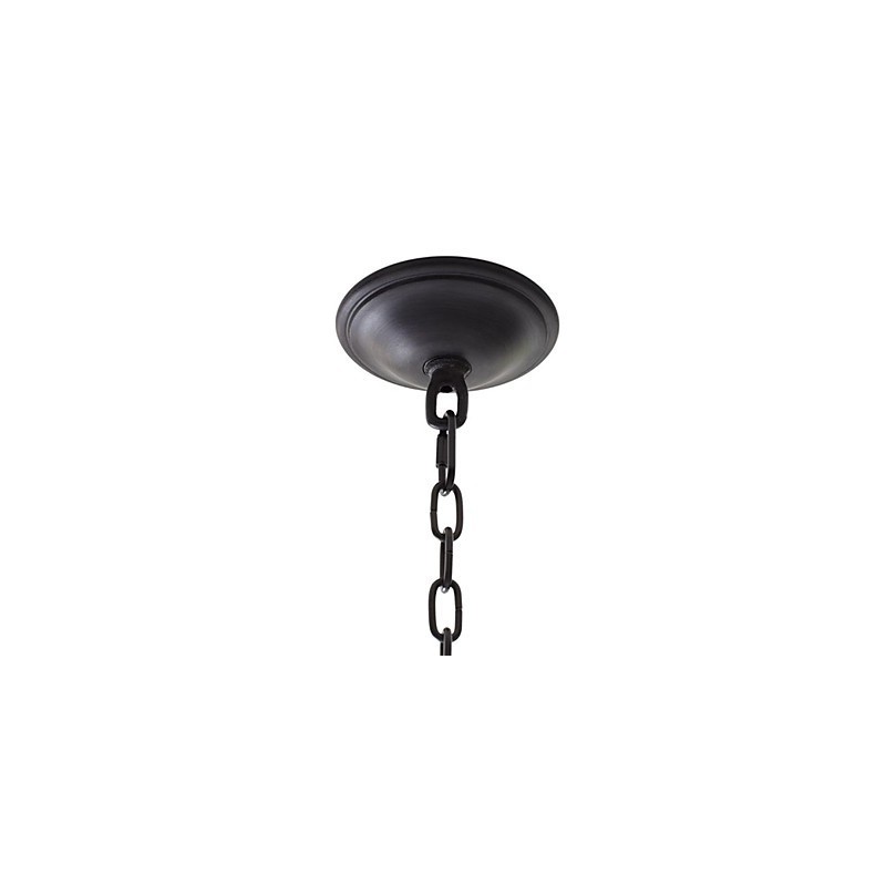 Lampadario a sospensione in ferro stile retrò 8 luci
