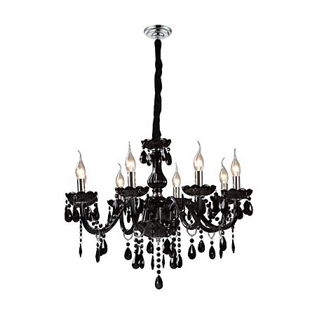 Lampadario moderno contemporaneo in cristallo con finitura galvanosteggiata