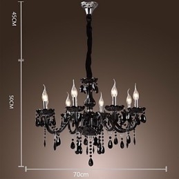 Lampadario moderno contemporaneo in cristallo con finitura galvanosteggiata