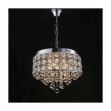 Lampadario moderno in cristallo trasparente Girasole K9 a 4 luci