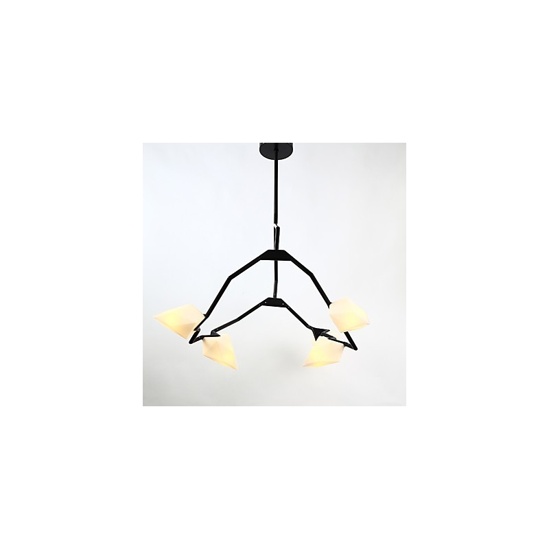 Lampadario moderno in metallo e vetro pesca a 5 luci