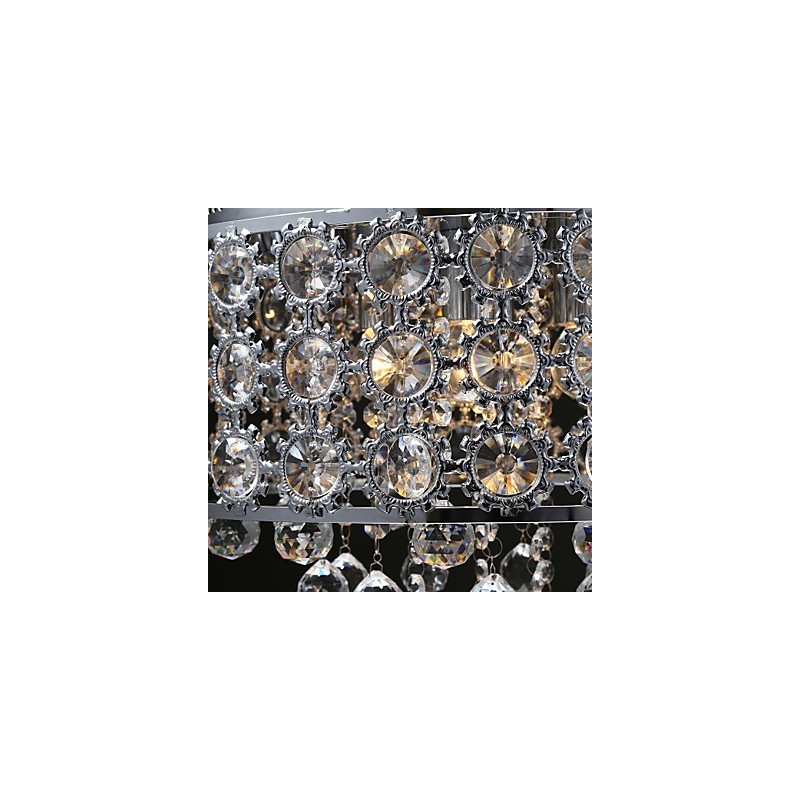 Lampadario moderno in cristallo trasparente Girasole K9 a 4 luci