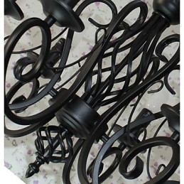 Lampadario classico stile candela 6 luci E12/E14
