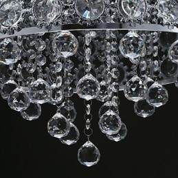 Lampadario moderno in cristallo trasparente Girasole K9 a 4 luci