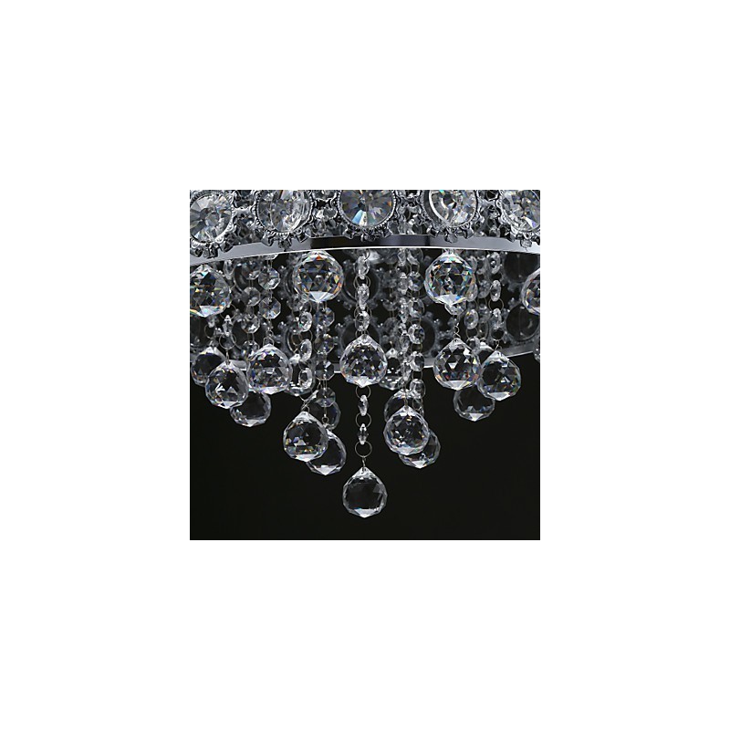 Lampadario moderno in cristallo trasparente Girasole K9 a 4 luci