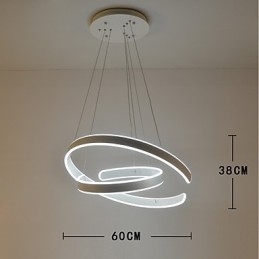 Lampadario sospeso moderno e creativo stile nordico per sala da pranzo, 80 W, LED integrato