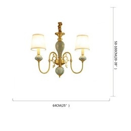 Lampadario classico tradizionale in ottone a 3 lampadine mini in metallo