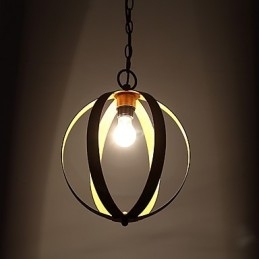 Lampadario industriale in metallo dipinto a mano per interni
