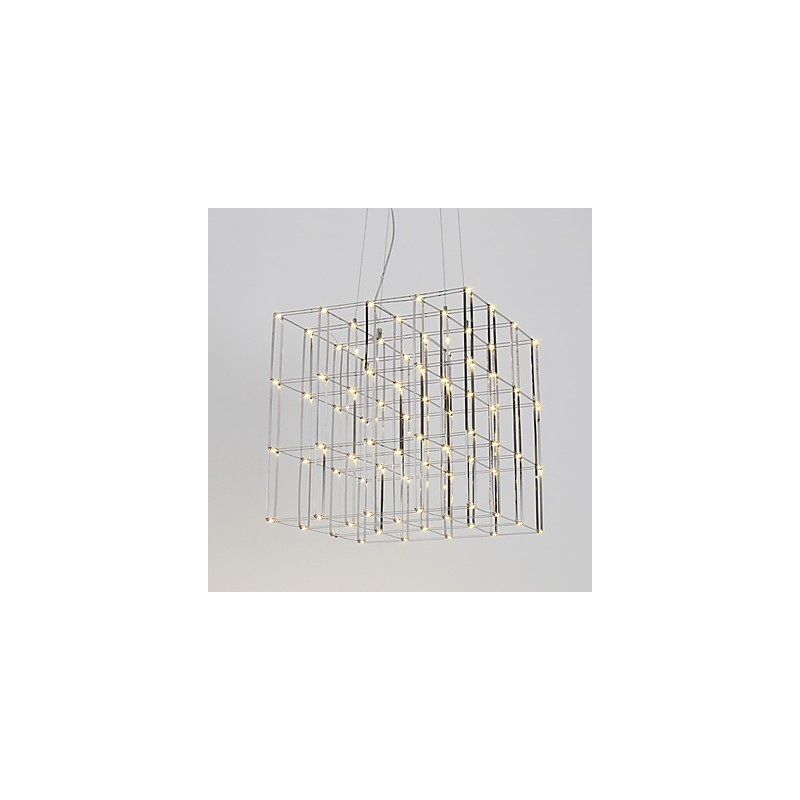 Lampadario moderno in acciaio inox a 4 livelli con LED integrato