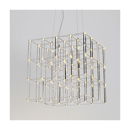 Lampadario moderno in acciaio inox a 4 livelli con LED integrato