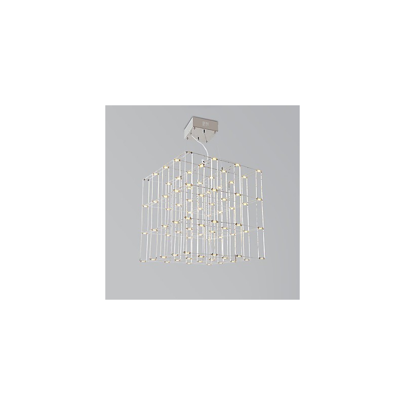 Lampadario moderno in acciaio inox a 4 livelli con LED integrato