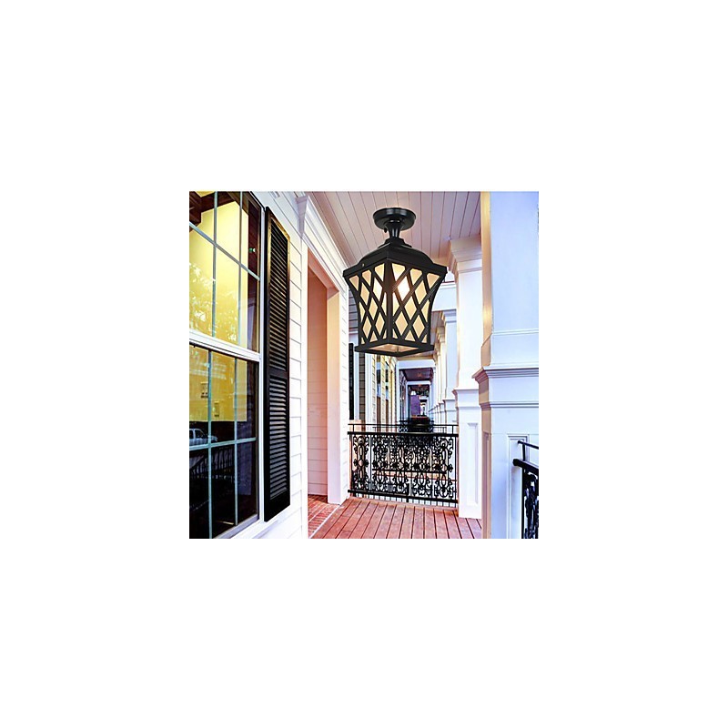 Lampadario rurale da esterno American Garden Patio Door impermeabile con sfera a goccia