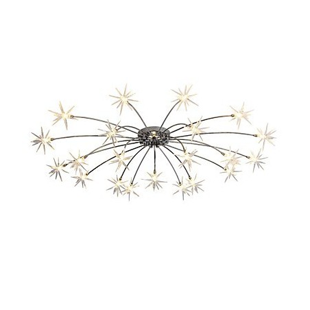 Lampadario moderno cromato in metallo con decorazioni in vetro, mini designer, per bambini