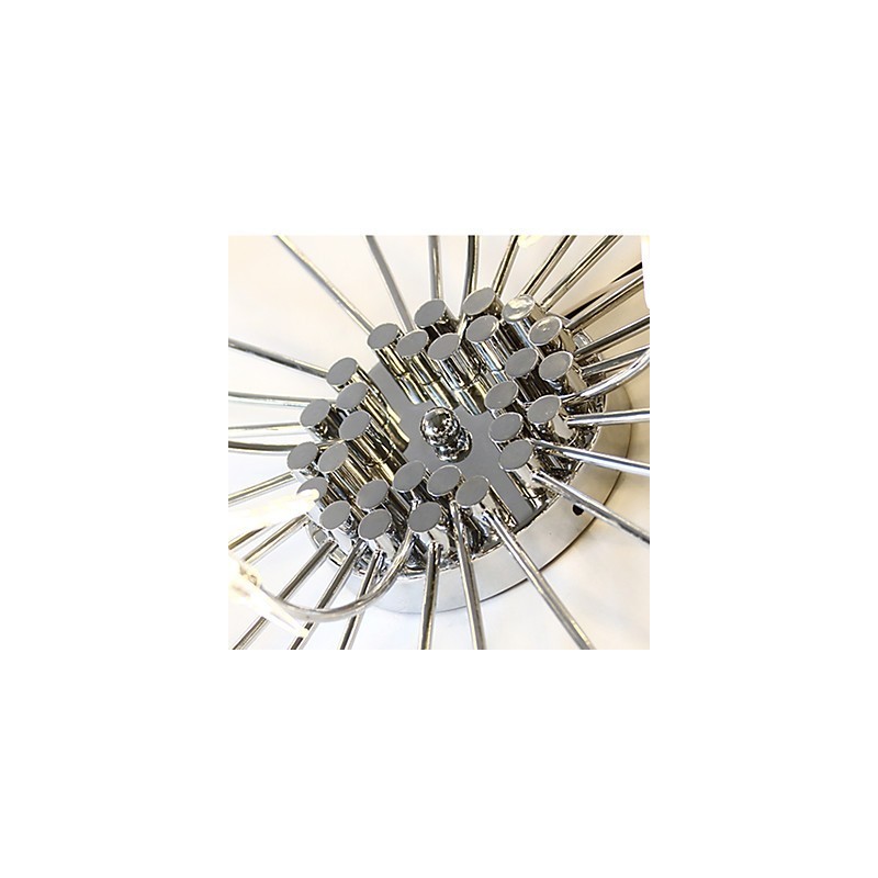 Lampadario moderno cromato in metallo con decorazioni in vetro, mini designer, per bambini