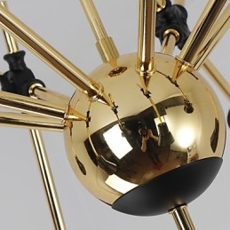 Lampadario artistico regolabile N in metallo, 8 luci E26/E27, 70 cm