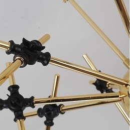 Lampadario artistico regolabile N in metallo, 8 luci E26/E27, 70 cm