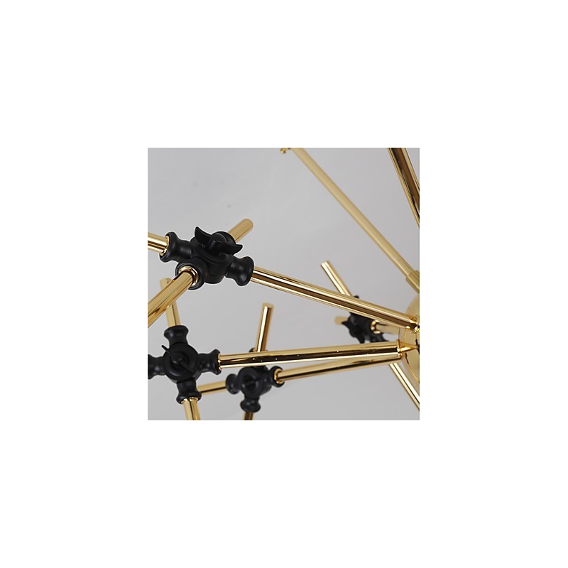 Lampadario artistico regolabile N in metallo, 8 luci E26/E27, 70 cm