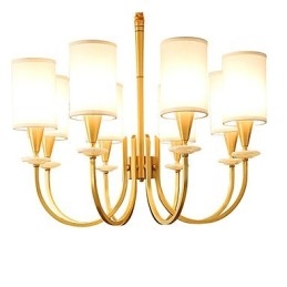 Lampadario in ottone puro con giada