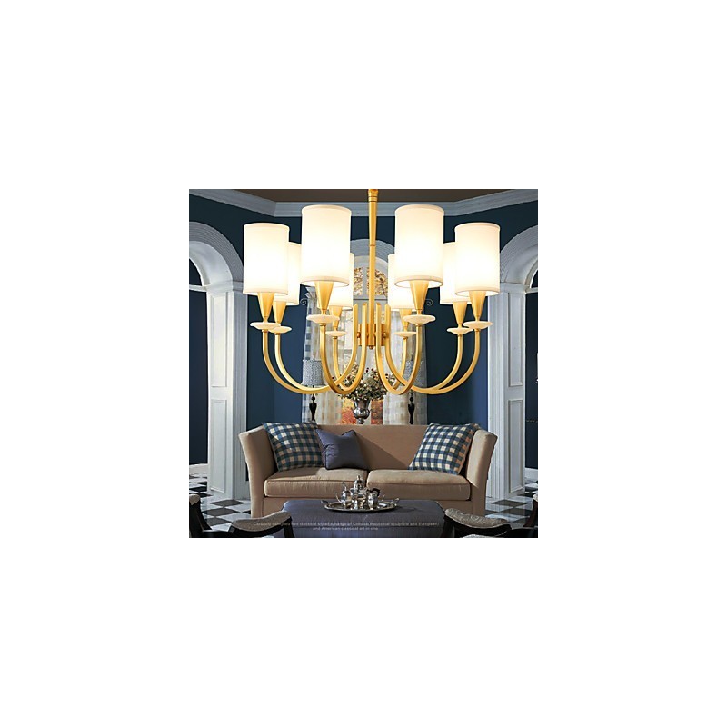 Lampadario in ottone puro con giada