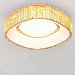Lampadario LED in cristallo cromato 48 W 48 cm