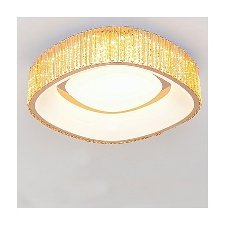 Lampadario LED in cristallo cromato 48 W 48 cm