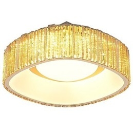 Lampadario LED in cristallo cromato 48 W 48 cm