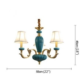 Lampadario rustico in rame e giada OP