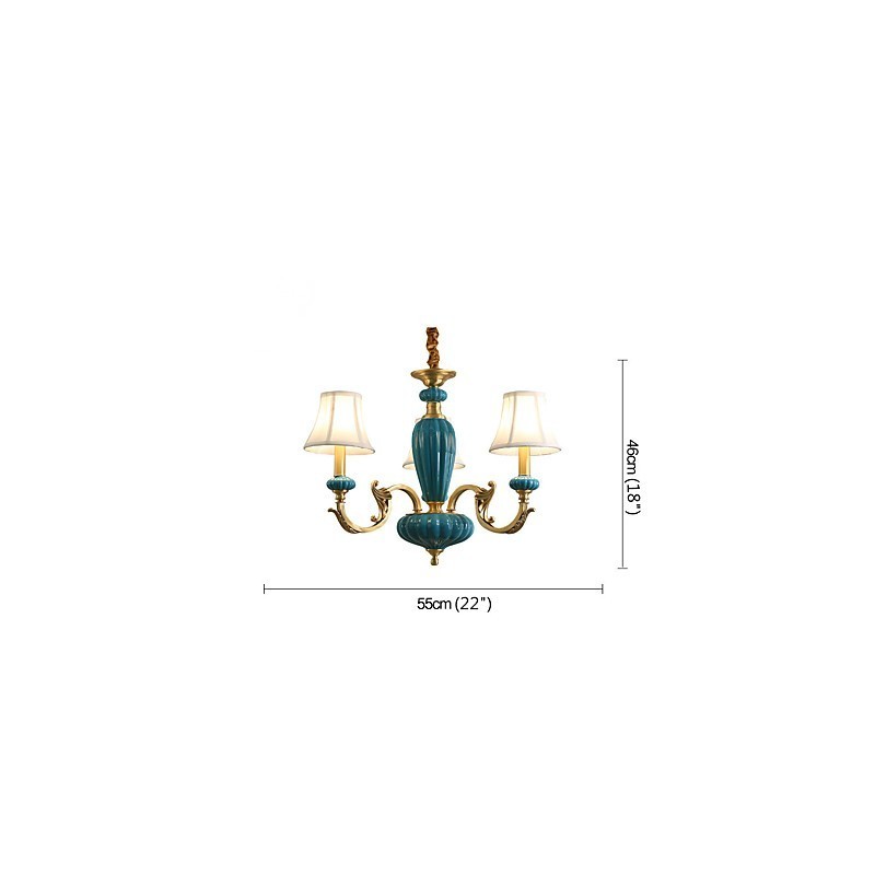 Lampadario rustico in rame e giada OP