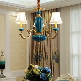 Lampadario rustico in rame e giada OP