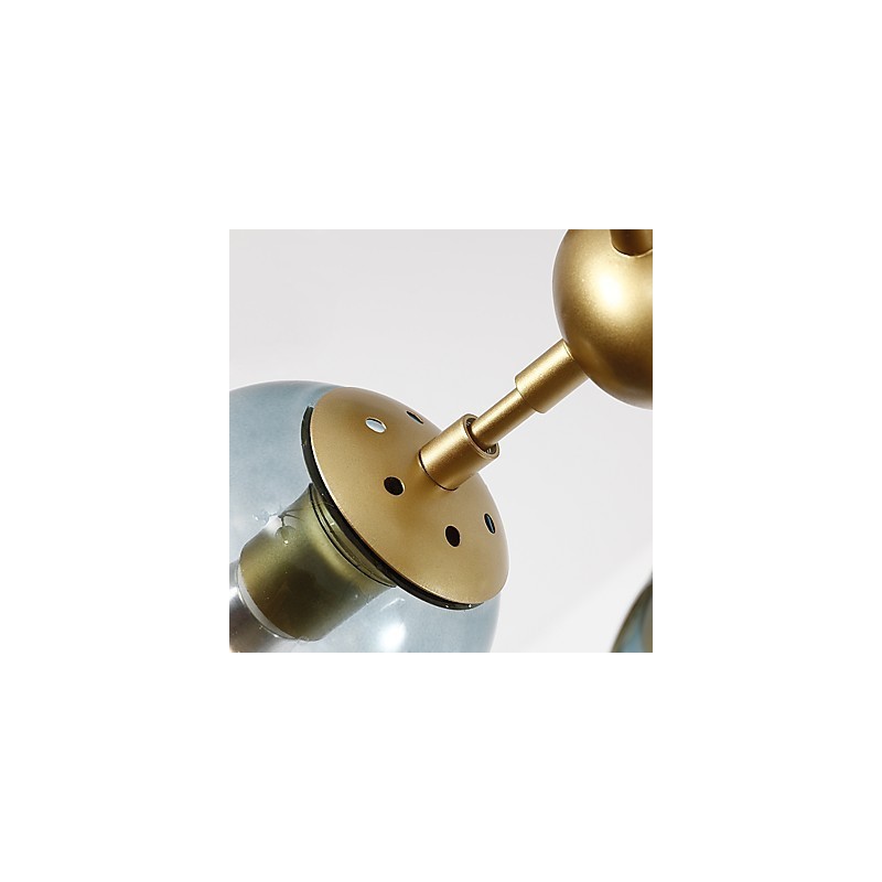 Lampadario a sospensione moderno Twenty_one Light Post in metallo e vetro, industriale decorativo per ingresso