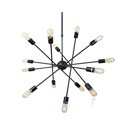 Dipinto rustico Lodge Caratteristica per designer Negozi interni in metallo Lampadario a 2 lampadine