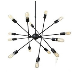Dipinto rustico Lodge Caratteristica per designer Negozi interni in metallo Lampadario a 2 lampadine