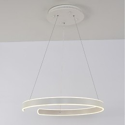 Lampadario a sospensione moderno artistico con LED integrato 48 W, dimmerabile, opaco