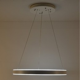Lampadario a sospensione moderno artistico con LED integrato 48 W, dimmerabile, opaco