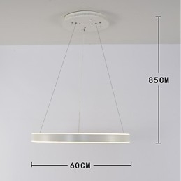 Lampadario a sospensione moderno artistico con LED integrato 48 W, dimmerabile, opaco